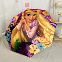 Rapunzel Kompaktiškas kelioninis automatinis skėtis su 8 šonkauliais, lengvas, patvarus, kasdieniam nešiojimui, su ryškiu raštu