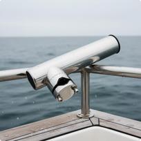 Stainless Steel Fishing Rod Holder Boat Tube Polished Finish 1925mm 22-32mm gray