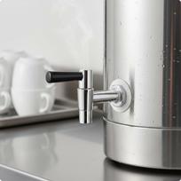 Electric Water Boiler Faucet All Copper Heating Dispenser Tap High Temperature Resistant G03d1 Steel Core gray