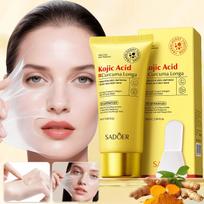 1PC Kojic Acid Turmeric Collagen Peel-Off Mask,Deep Moisturizing Hydrating And Rejuvenate,Improve Sk Kojic Acid Turmeric Collagen / One Size yellow