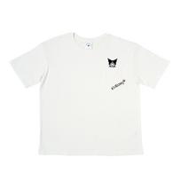 Sanrio Kuromi Cotton 608386 T-Shirt, 100% Cotton, white
