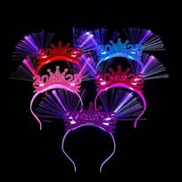 LED švytėjimas LED švytėjimas Plaukų juostelės Skaičius Raidė Naujųjų Metų Galvos apdangalas Kaukės Šventė StyleB-1PC Random blue