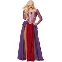 M-XL Viduramžių raganos Winifred COS kostiumas, filmo personažo princesės suknelė, Helovino kostiumas M brown