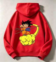 Dragon Ball Z Autumn/Winter Children's Comfortable Hooded Sweatshirt - Boys' and Girls' Loose and Warm Comfortable Daily Coat 110 brown