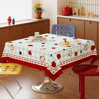 Stain Resistant Dopamine Tablecloth Oil Resistant Washable Square Table Tablecloth Plastic Heat-Insulating Waterproof Tablecloth brown