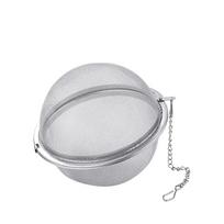 Tea Spice Strainer Seasoning Ball Silver Reusable Herbal Ball Tea Spice Strainer Stainless Mesh Tea kettle Locking Tea Filter white
