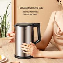 Midea 1.7L 316 Stainless Steel Electric Kettle CN plug (adapter included)