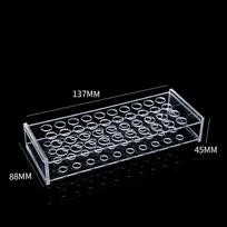 Durable Acrylic Test Tube Rack Holder Transparent 24Holes 40Holes Centrifuge Tubes Rack Composite Applicator Dispenser Lab Stand black