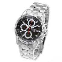 Seiko SND371PC Men's Watch - Black/Silver/Red black
