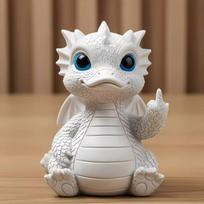 Interesting Middle Finger Dragon Duck Decorative Gifts Fairie Model C