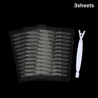71-116Pcs Self-Adhesive Invisible Double Eyelid Stickers - Waterproof Fiber Lace For Women Eye Makeup Eyelid Accessory black
