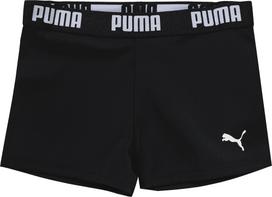 PUMA Sportinis maudymosi kostiumėlis juoda / balta