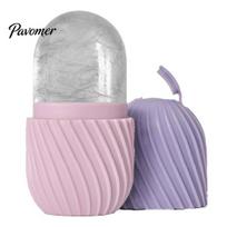 Anti-fall Silicone Mold Ice Roller for Face, with Facial Massager, Pore Tightening Cold Redness Relief Pack Compress Tool Relief, Portable Skincare violetinė
