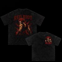 Red Riot Kirishima MHA Oversized Tee 130 black