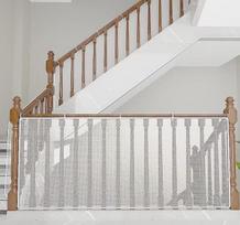 Child Safety Stair Gate Net, Balcony Safety Rope Net, Anti-Fall Mesh for Kids and Pets, Stairway Protection Net 200cmX79cm white