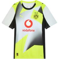 PUMA BVB AWAY Borussia Dortmund Away Fan Version Moisture-Wicking Quick-Dry Short-Sleeve Soccer Jersey Men's L yellow