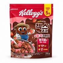 Kellogg's Chex Choco Strawberry Crunch Cereal 350g 1 Bag brown