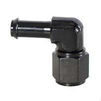 6 AN -6 Swivel Barb Fittings Adapter 90 Degree Aluminum Elbow Fuel Line Black AN6 to 8mm