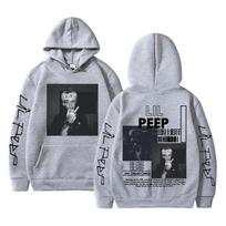 Raperis Lil Peep Hell Boy Crybaby Grafikos Hoodies Vyrai Moterys Hip Hop Mada Oversized Megztinis Vyriški Gatvės Apranga 3XL black