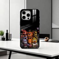 Penki Naktys Pas F-Fredį Fnaf   Dėklas Telefonui iPhone17,16,15,14,13,12,11 Plus,Pro Max Magnetinis Magsafe Belaidžiam Įkrovimui iPhone15PROMAX black