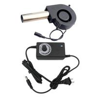 BBQ Fan Air Blower Handheld Barbecue Air Fan Lightweight Portable Fan US/EU Plug 85AD black
