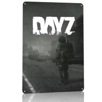 DayZ Game Cover Art Metal Poster Customized Wall Art Retro Vintage Tinplate Signs for Luxury Decoration Gaming House Wand Deko 20x30cm（7.8x11.8inch） gray