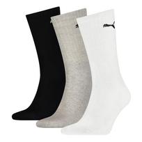 PUMA Kojinės šviesiai pilka / juoda / natūrali balta