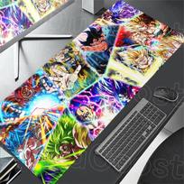 1000x500mm Anti-slip Office Dragon Ball Deskmat Laptop Gamer Mouse Pad Stitch Edge Keyboard Rug Goku Anime Student Write Cushion 30cmx60cm(11.8x23.6inch)