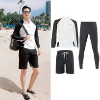 Womens Nylon Rash Guard Set UV Protection Quick Dry Long Sleeve Swimsuit Snorkeling Diving Surfing Family Matching 3XL gray
