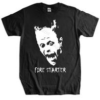 Tshirt Male Gift Tops Fire Starter Prodigy Dance Music Festival T Shirt Free Postage Top Gift Male Short Sleeve Tshirt 4XL black