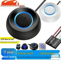 External Desktop PC Power Button Switch Cable black