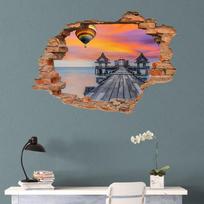 3D Grindų/Sienų Lipdukas Nuimamas Freskos Lipdukai Vinilinio meno Svetainės Dekoras brown
