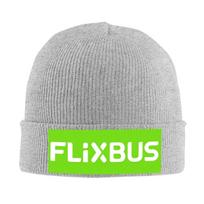 Flixbus Warm Knitted Cap Fashion Bonnet Hat Autumn Winter Outdoor Beanies Hats for Unisex Adult One Size gray