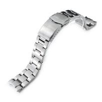 [Seiko] 20mm Metal Watch Band Stainless Steel Oyster Bracelet V-Clasp for Alpinist SBDC087 white