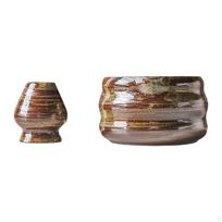 2 japoniški matcha dubenėliai ir plakiklis, maišymo priedas, 500 ml, šeimos gėrimams brown brown