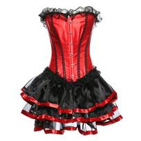 Women Waist Trainer Corset Set Body Shaper Tummy Control Waist Cincher XXL raudona