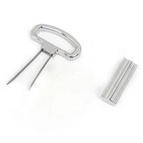 Two-Piece Red Wine Corkscrew & Broken Cork Puller Set white