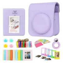 7 in 1 Instant Camera Accessories Bundle Case Photo Album Film Frame  Selfie Lens for Fujifilm Instax Mini 12 Instant Cam white