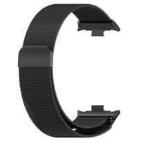 Metalinė apyrankė Redmi Watch 6 5 4 laikrodžiui juostelės Priedai pulseira Milanese Loop Correa dirželis Apyrankė Xiaomi miband 8 9 Pro laikrodžiams Juostelės For Mi Band 8 Pro juoda