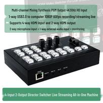 USB 3.0 HDMI Capture Card: 4K HD Multi-Camera Live Streaming Encoder & Director Switcher Integrated Director Switcher