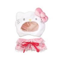 Naito Design Institute Pliušinis Kostiumas Nėriniuotas Apsiaustas Hello Kitty (S) white