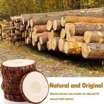 Children's DIY Pine Wood Craft Slices for Christmas Gifts & Early Education black