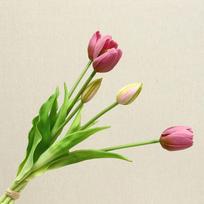 Simulated Tulip Bouquet Simulated Flowers with Moisturizing Touch 5 Tulip Artificial Flowers Fairie šviesiai violetinė spalva