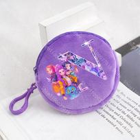 K Pop Demonų Medžiotojų Mergaitės Monetų Piniginė Vaikams Miela Raidžių Animacinių Filmukų Spauda Didelės Talpos Kosmetinė Nešiojama Rankinė Vaikų Dovanos purple