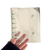 6 Rings PVC Binder Cover Card Album Covers Water Resistant 6 Hole Punched Photo Album Covers for Refillable Notebook šviesiai mėlyna spalva