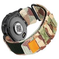NAUJAS 22/26 mm nailoninis dirželis, skirtas Garmin Fenix 8 E 5 5X 6X 6 7 7X Pro/TACTIX/Mk2 Mk2i G1/Enduro 2 3 Sportinis apyrankės Quick Fit laikrodžio dirželis 22mm gray