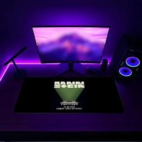 Rammstein Mouse pad with a non slip rubber base suitable for home offices and an ideal gift for gamers 30cmx60cm purple