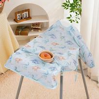 Waterproof Clean Feeding Bib Full Coverage Infant  Apron Smock New Baby Waterproof Bib CC82 beige