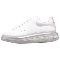 Alexander McQueen Leather Larry Oversized Sneakers 'White Iridescent' Women's 611698WIB9U9620 39 white
