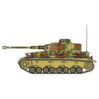 Platz Dragon 1/72 WWII German Panzer IV Ausf. J Early Production Plastic Model Kit DR7409 Molded Color brown